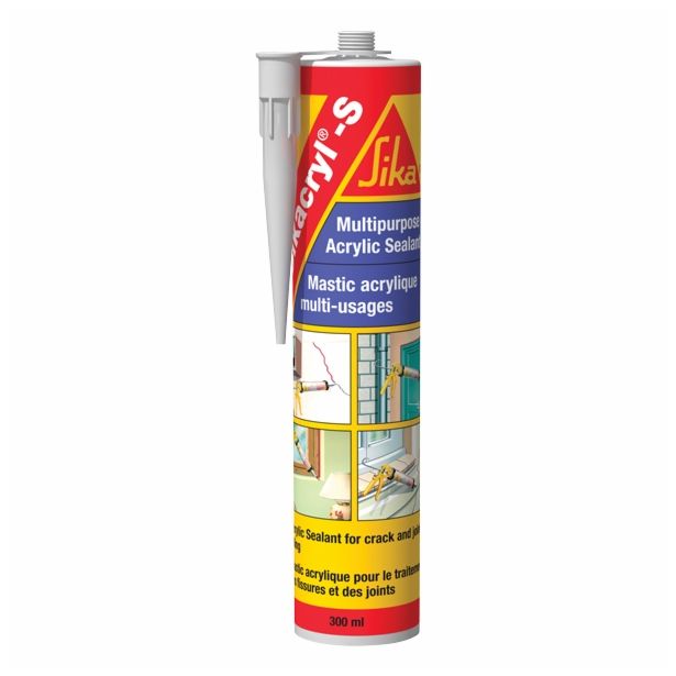 AKRILNA TESNILNA MASA SIKA SIKACRYL-S BEL 300ML
