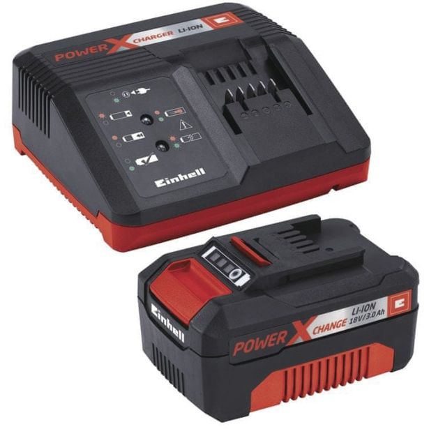 AKUMULATOR. VERIŽNA ŽAGA EINHELL GE-LC 18 KIT (1X3.0 AH)