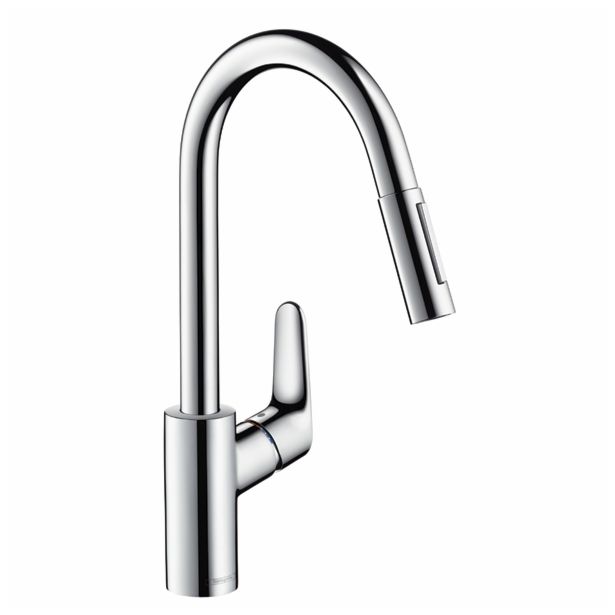 ARMATURA ZA KORITO HANSGROHE FOCUS STOJEČA, 2 CEVI S PRHO