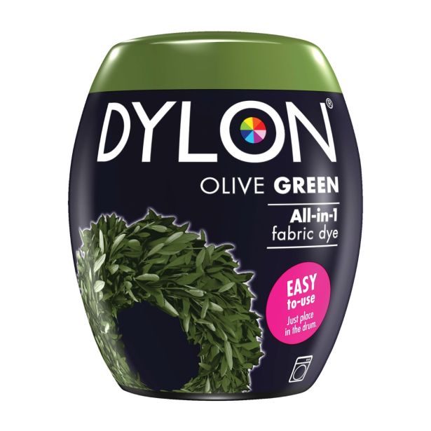BARVA ZA TEKSTIL DYLON ZELENA 34 350 G OLIVE GREEN