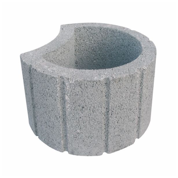BETONSKI IZDELEK OBLAK GROUP ŠKARPNI ELEMENT FLORA LUNA, FI 40, H=24 CM