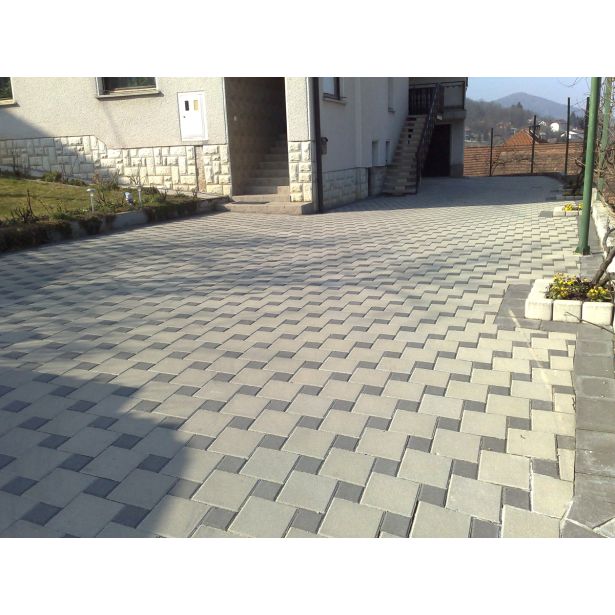 BETONSKI TLAKOVEC OBLAK GROUP VIA APPIA MIX 04 SIV, ČRN