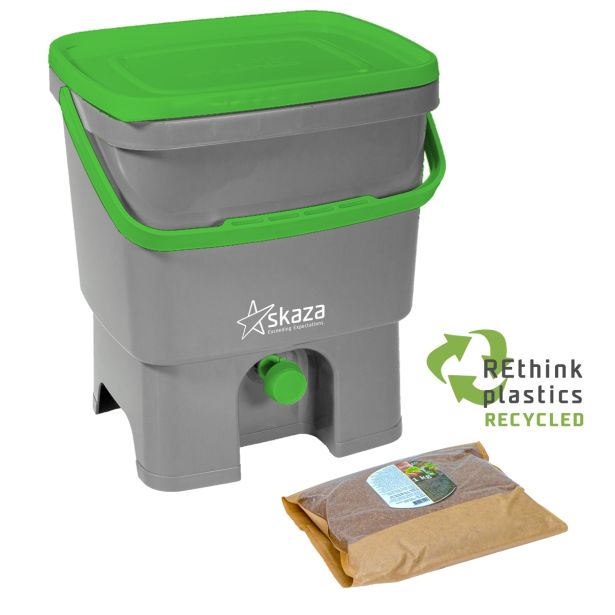 BOKASHI ORGANKO 1  (1 X 16 L), GREY GREEN// 80001 BRAN (1KG)