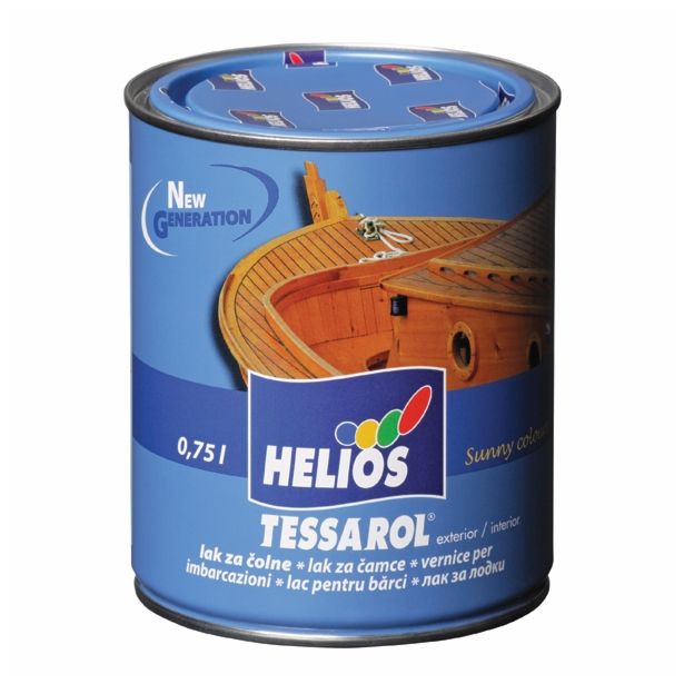 BREZBARVNI PREMAZ HELIOS TESSAROL LAK ZA ČOLNE 0.2 L