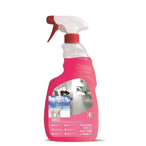 ČISTILO ZA DEZINFEKCIJO SANITEC 750 ML SANIALC Z RAZPRŠILKO SANITEC