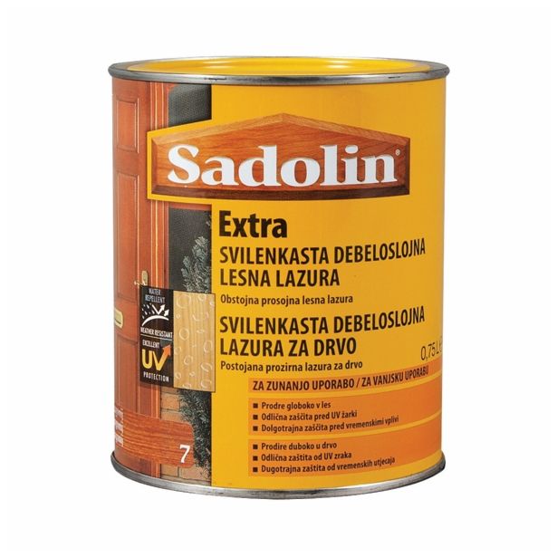 DEBELOSLOJNI PREMAZ SADOLIN EXTRA 1 BREZBARVEN 0.75 L