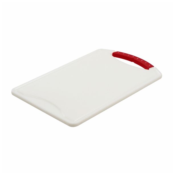 DESKA CURVER 37X23X1 CM SREDNJA BELO RDEČA