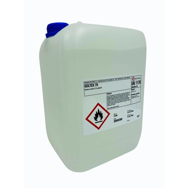 DEZINFEKCIJSKO SREDSTVO ZA ROKE SOLTEX 70 10L 70% - RAZKUŽILO ZA ROKE