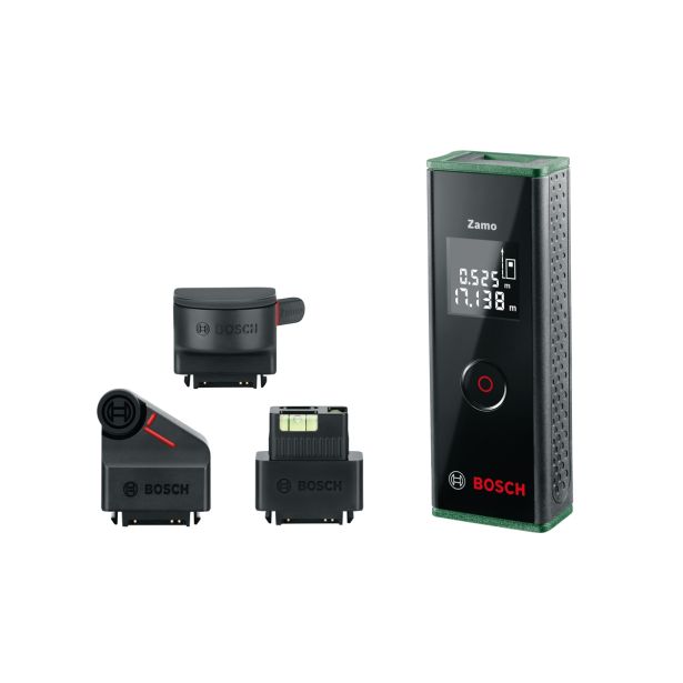 DIGITALNI LASERSKI MERILNIK RAZDALJ BOSCH ZAMO III SET S 3 NASTAVKI