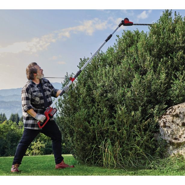 EINHELL  AKUMULATORSKE TELESKOPSKE ŠKARJE ZA ŽIVO MEJO GC-HH 18/45 LI T-SOLO