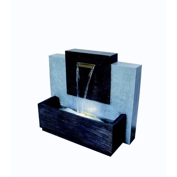 FONTANA 80X34 VIŠ 71 CM S KORITOM GRANIT / CEMENT