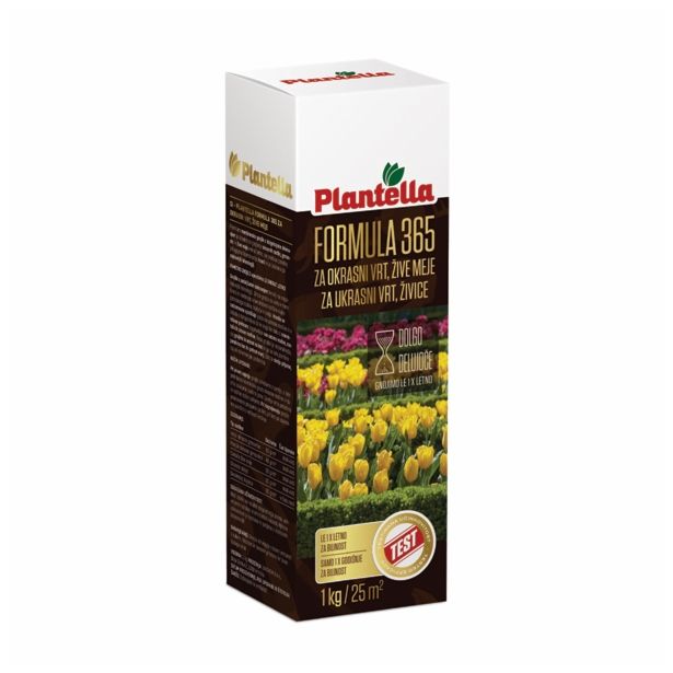 GNOJILO ZA OKR. RASTLINE PLANTELLA FORMULA 365 ZA OKRASNE RASTLINE IN ŽIVE MEJE 1KG