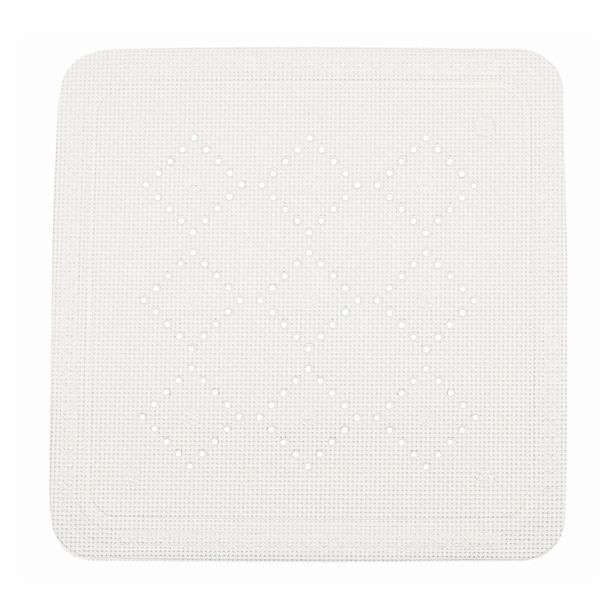 GUMIJASTA KOPALNIŠKA PREPROGA SPIRELLA ALASKA PODLOGA 55X55 BELA