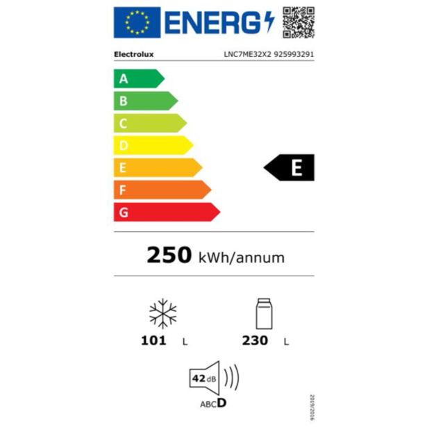 HLADILNIK IN ZAMRZOVALNIK ELECTROLUX LNC7ME32X2