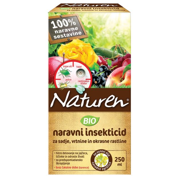 INSEKTICID NATUREN ZA OKRASNE RASTLINE KONCENTRAT 250ML