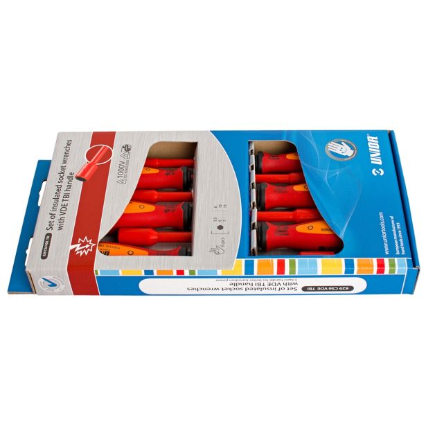 IZVIJAČ ZA MATICE UNIOR 5.5-13 MM 6 DEL. VDE TBI ART. 629CS6VDETBI