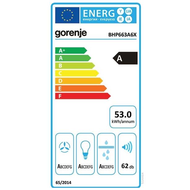 IZVLEČNA KUHINJSKA NAPA GORENJE BHP663A6X
