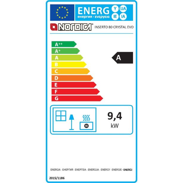 KAMINSKI VLOŽEK NORDICA INSERTO 80 CRYSTAL EVO VENTILATO