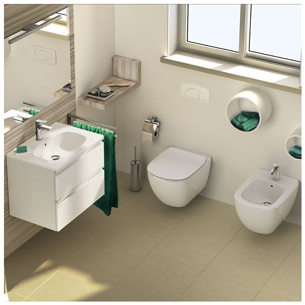 KERAMIČNA WC ŠKOLJKA IDEAL STANDARD TESI VISEČA