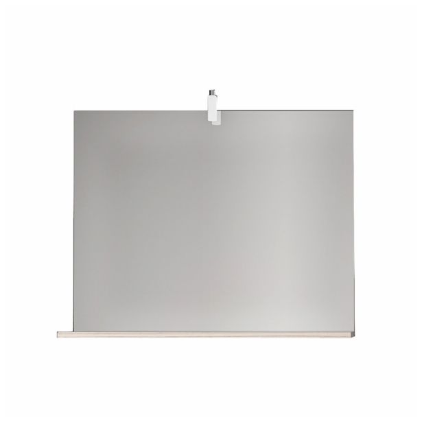 KOPALNIŠKO OGLEDALO AQUAESTIL JANA 60 S POLIČKO, LUČKO IN STIKALOM 60X10X65 BELA
