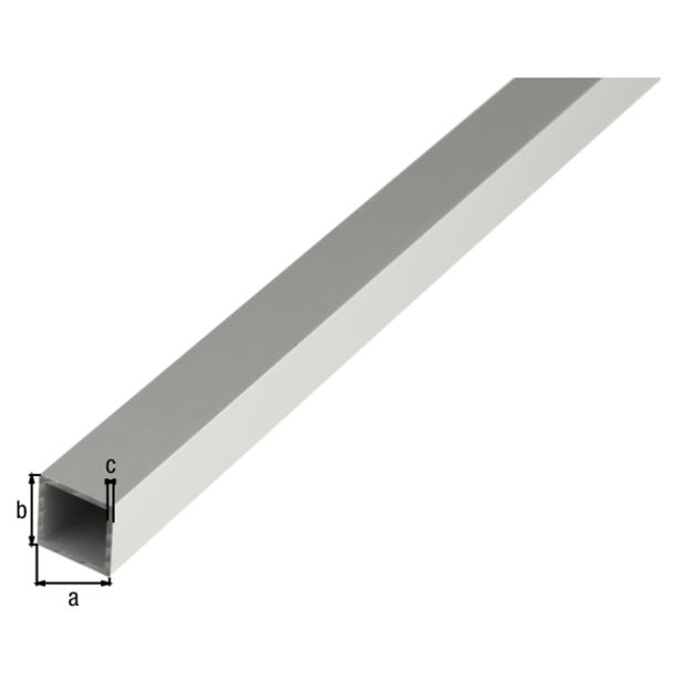 KVADRATNA CEV GAH ALBERTS ALU, 20X20X1.5X1000 MM