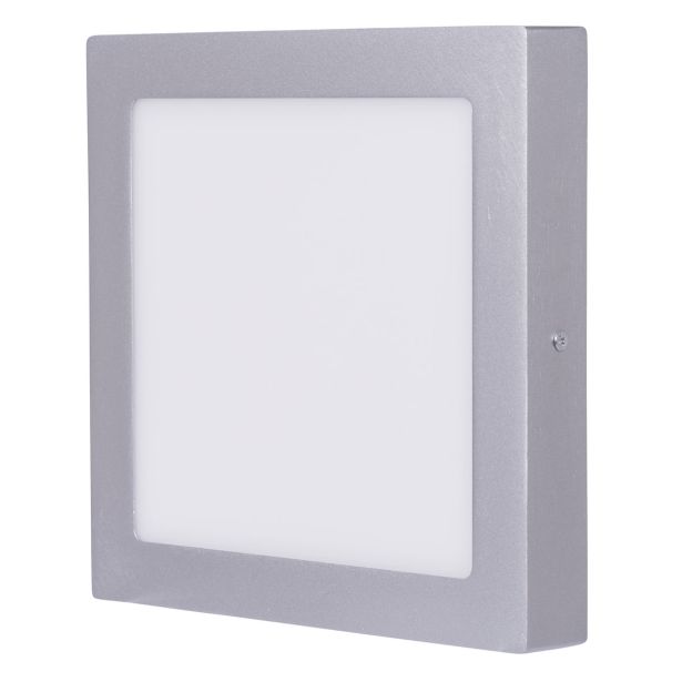 LED PANEL EMOS 18W NW SREBRNI, KVADRATNI