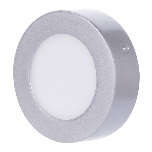LED PANEL EMOS 6W NW SREBRNI, OKROGLI