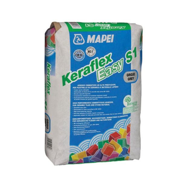 LEPILO ZA PLOŠČICE MAPEI KERAFLEX EASY SIVI C2E S1 25 KG