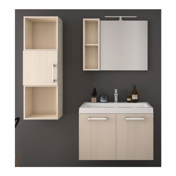 MDF LAK.KOPAL.OMARICA AQUAESTIL ARWEN / FLORA 20 VISEČA BELO DREVO 20X15X63