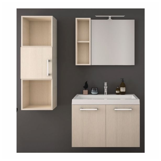 MDF LAK.KOPAL.OMARICA AQUAESTIL ARWEN / FLORA 40 VISEČA BELO DREVO 40X28X40