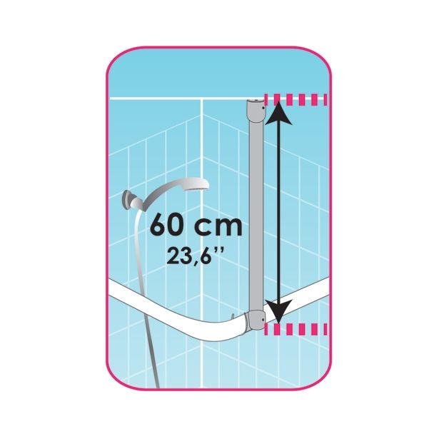 OGRODJE KOPAL.ZAVESE MSV OPORA ZA OGRODJE 60 CM INOX