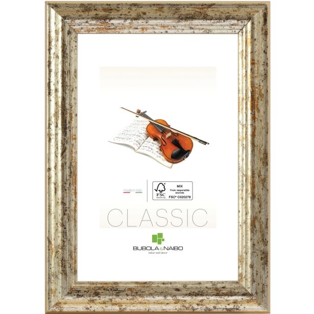 OKVIR ZA SLIKO BUBOLA&NAIBO CLASSIC SREBRN 24X30 CM