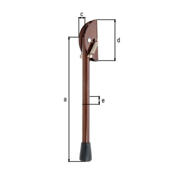 OPORNIK ZA GARAŽNA VRATA GAH ALBERTS 230 MM RJAVE BARVE