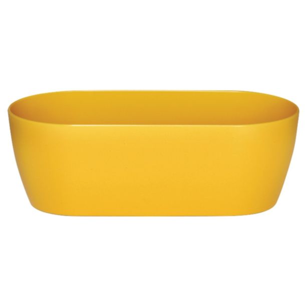 PE NOTRANJI LONEC KOSMAČ-KRUŠEC ZA DVE CVETLICI 26 CM RUMEN