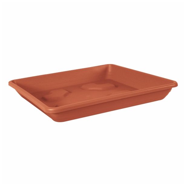 PE PODSTAVEK ZA LONEC VECA KVADRAT 30 CM TERAKOTA