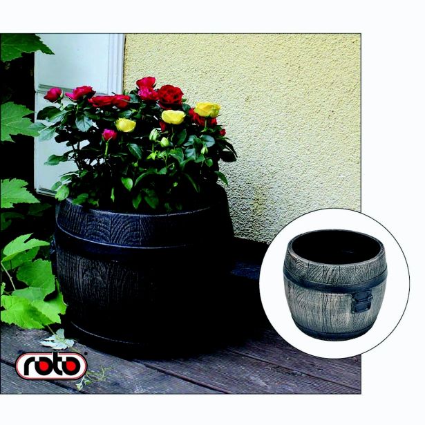 PE ZUNANJI LONEC ROTO CVETLIČNO KORITO BOLERO S FI 30X31 CM