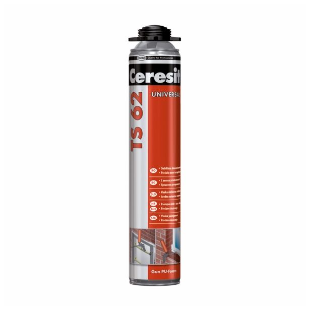 POLIURETANSKA PENA CERESIT TS 62 PIŠTOLSKA 750 ML BCTEST01