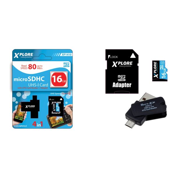 POMNILNIŠKA KARTICA XPLORE XP1410 16GB U1