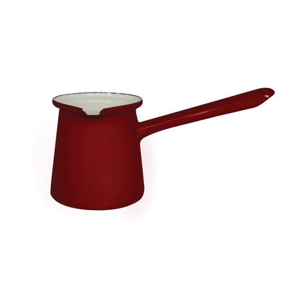 POSODA ZA TOPLE NAPITKE ENAMELIE DŽEZVA 9 CM 0.45 L RUBINO