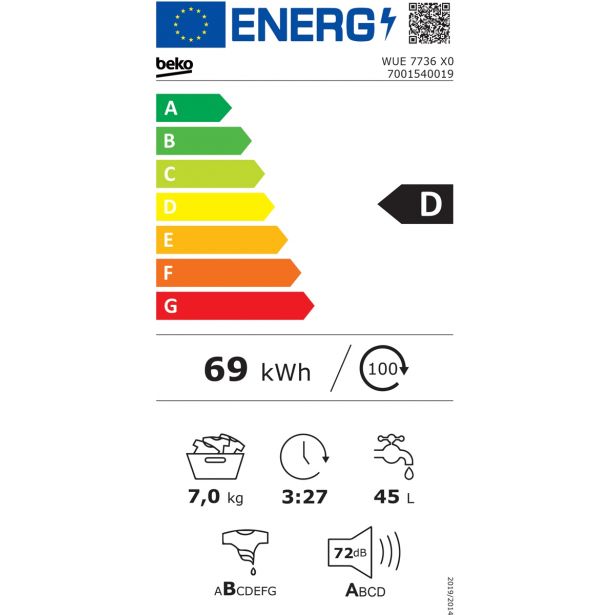 PRALNI STROJI BEKO WUE7736X0
