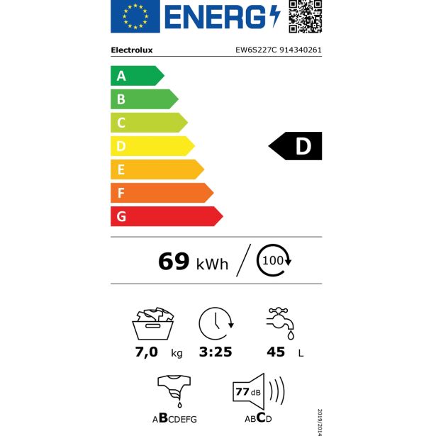 PRALNI STROJI ELECTROLUX EW6S227C
