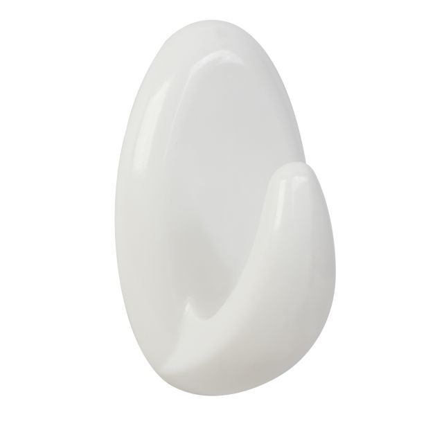 PVC OBEŠALNA KLJUKA WALTECO SAMOLEPILNA PVC BELA