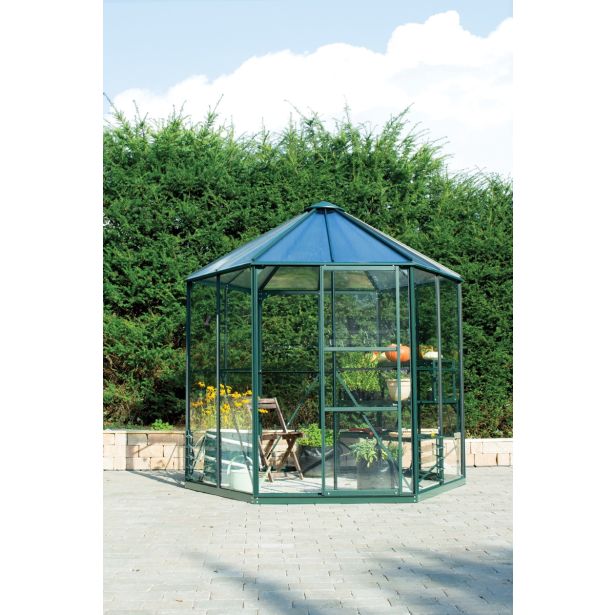 RASTLINJAK, STEKLO-V.PLOŠ VITAVIA PAVILJON HERA 4500 ESG/VP SMARAGDNA 2.5X5.5M