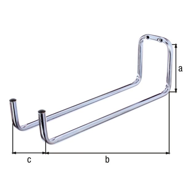 RAZNA OBEŠALA GAH ALBERTS DVOJNA FI 12, 90X120X330 NOSILNOST 6 KG