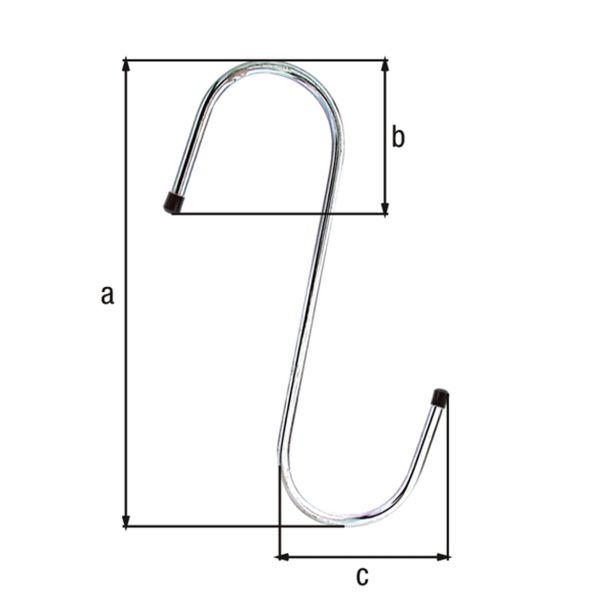 RAZNA OBEŠALA GAH ALBERTS S KLJUKA, FI 6, 180 MM NOSILNOST 15 KG
