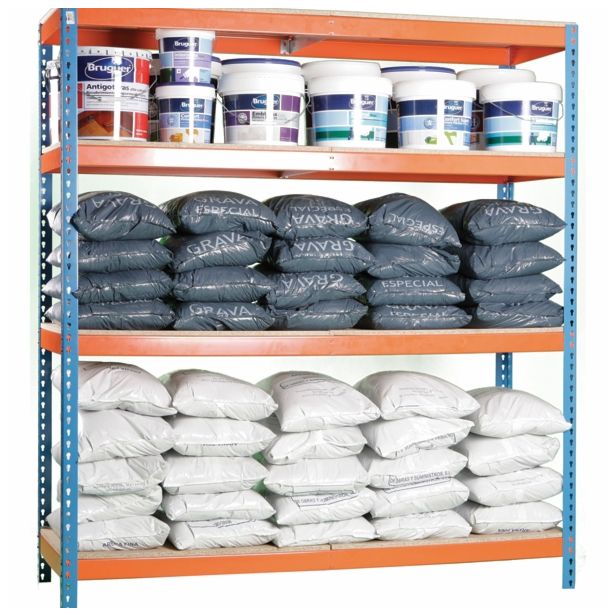 REGAL SIMONRACK 200X150X60 CM, 4 POLICE 600 KG/POLICO OR/MO