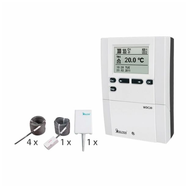 REGULACIJA ZA CENTRALNO SELTRON REGULATOR OGREVANJA WDC20 +4XTF/PT+1XVF/PT+1XAF/PT