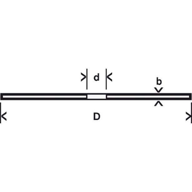 REZALNA PLOŠČA ZA RF BOSCH 125X1.6X22.23 MM WA 60 T BF