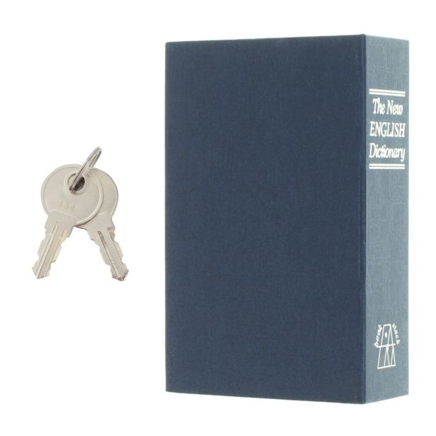 ROČNA KASETA ZA DENAR ROTTNER BOOKCASE MODRE BARVE