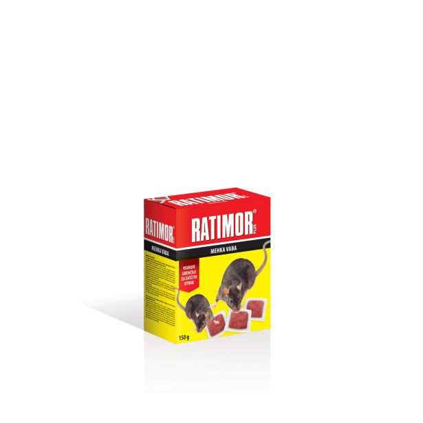 RODENTICID RATIMOR PLUS MEHKA VABA 150G PARAFINSKI BLOK